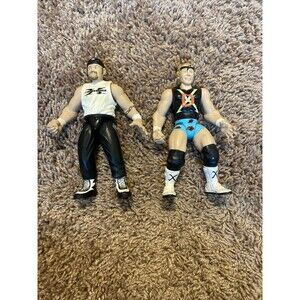 3 WWF wrestling toys  DX Road Dog and Billy Gunn - Jakks Pacific Action Figures